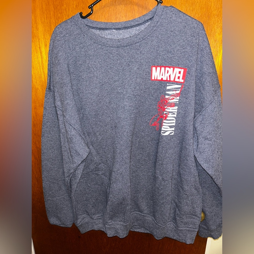 Marvel Blue Spider-Man Crewneck Sweater